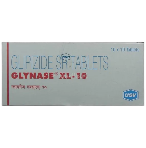 glynase xl 10mg tablet 10's